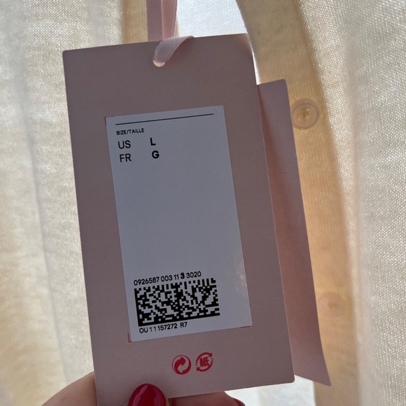 Gorgeous- never worn - Simone Rocha H&M cream silk cardigan with pearls - SIZE L - Picture 5 of 5